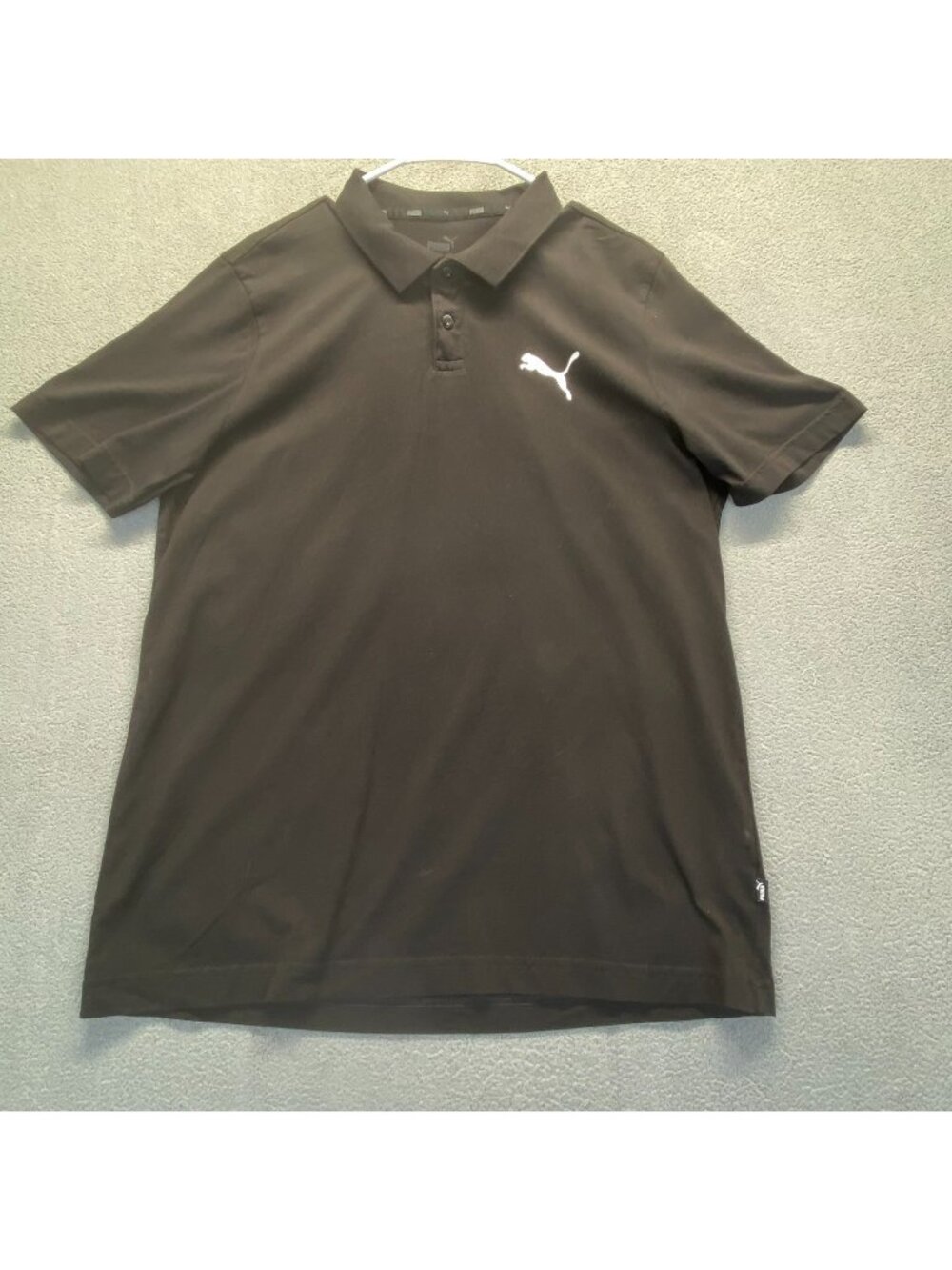 Puma Essential Short Sleeve Polo Shirt Mens  Black  Casual Size L